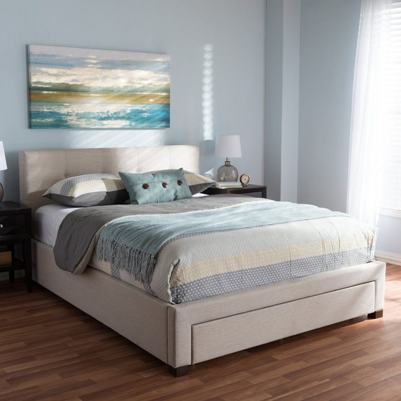 Latitude Run® Damarkus Queen Tufted Upholstered Low Profile Storage